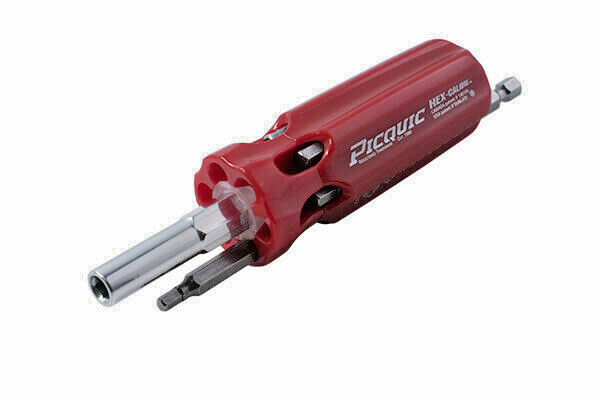 PICQUIC HEX-Calibre MM Multi Bit Driver with 7 MM Hex Key Powerbits  #88153