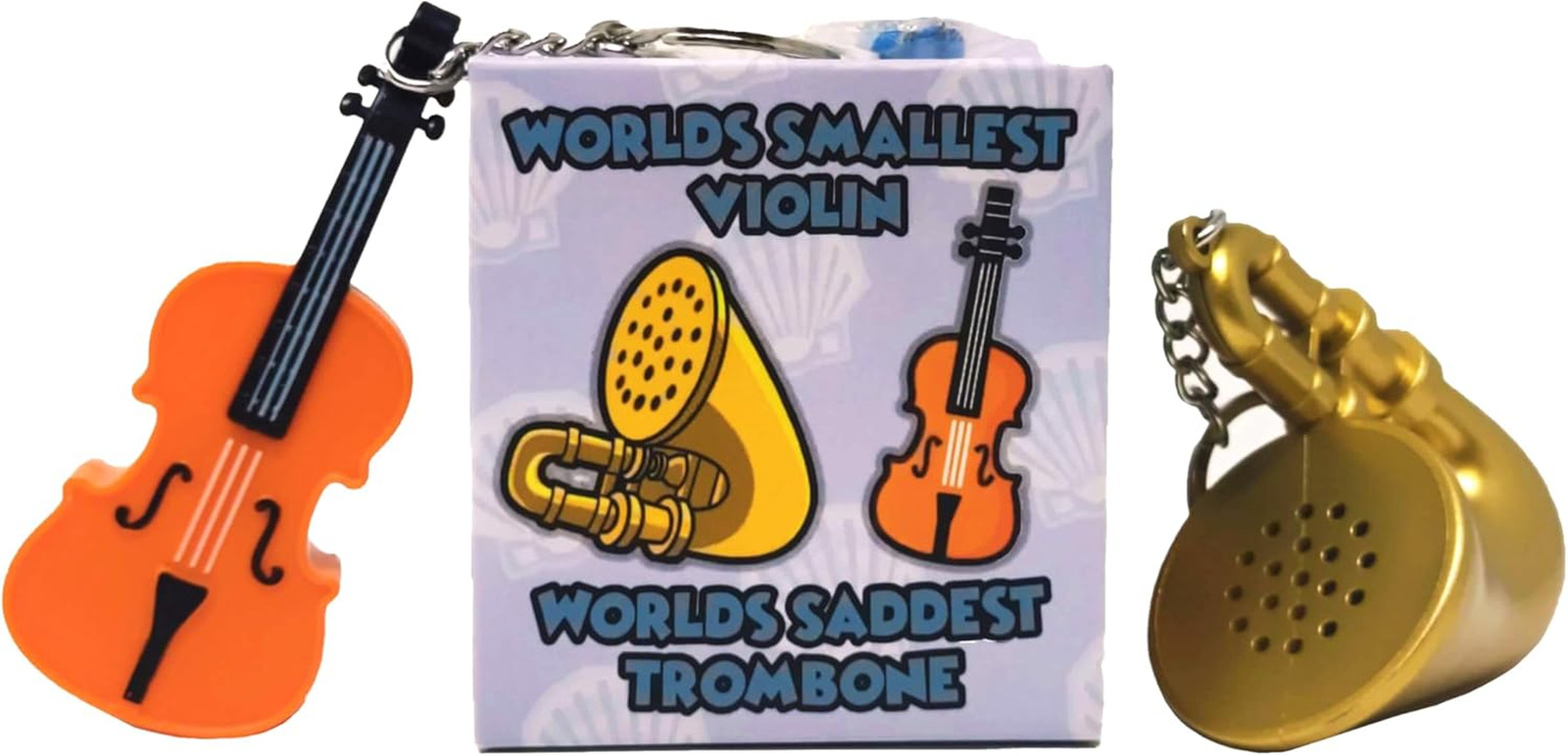 - Original World'S Smallest Violin & World'S Saddest Trombone Toy Keychain with