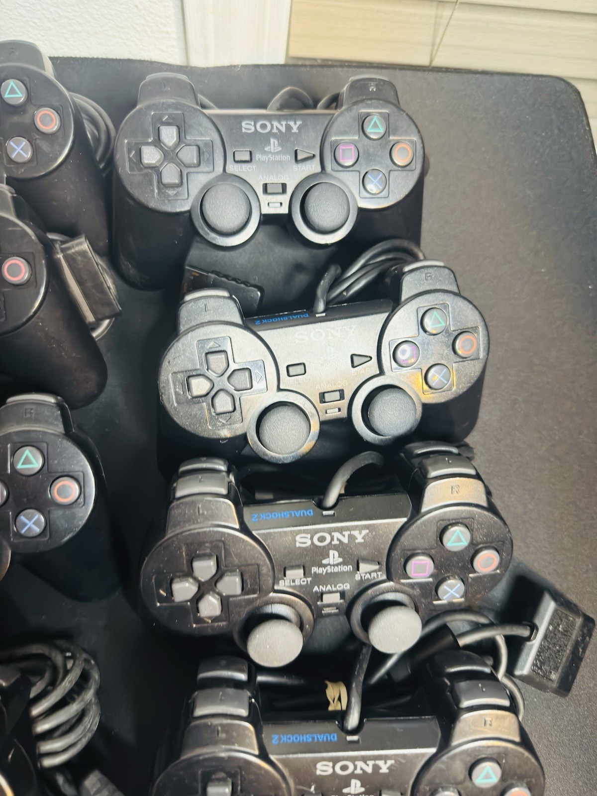 1x OEM Sony PlayStation PS2 Black Dualshock 2 Controller Tested Working