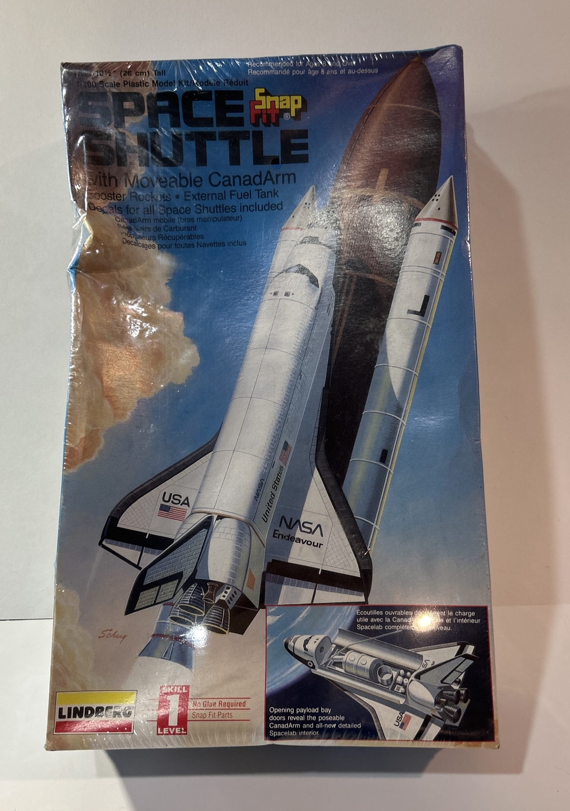 Lindberg 72565 NASA Space Shuttle Movable Canada Arm Snap Fit 1:200 SEALED KIT