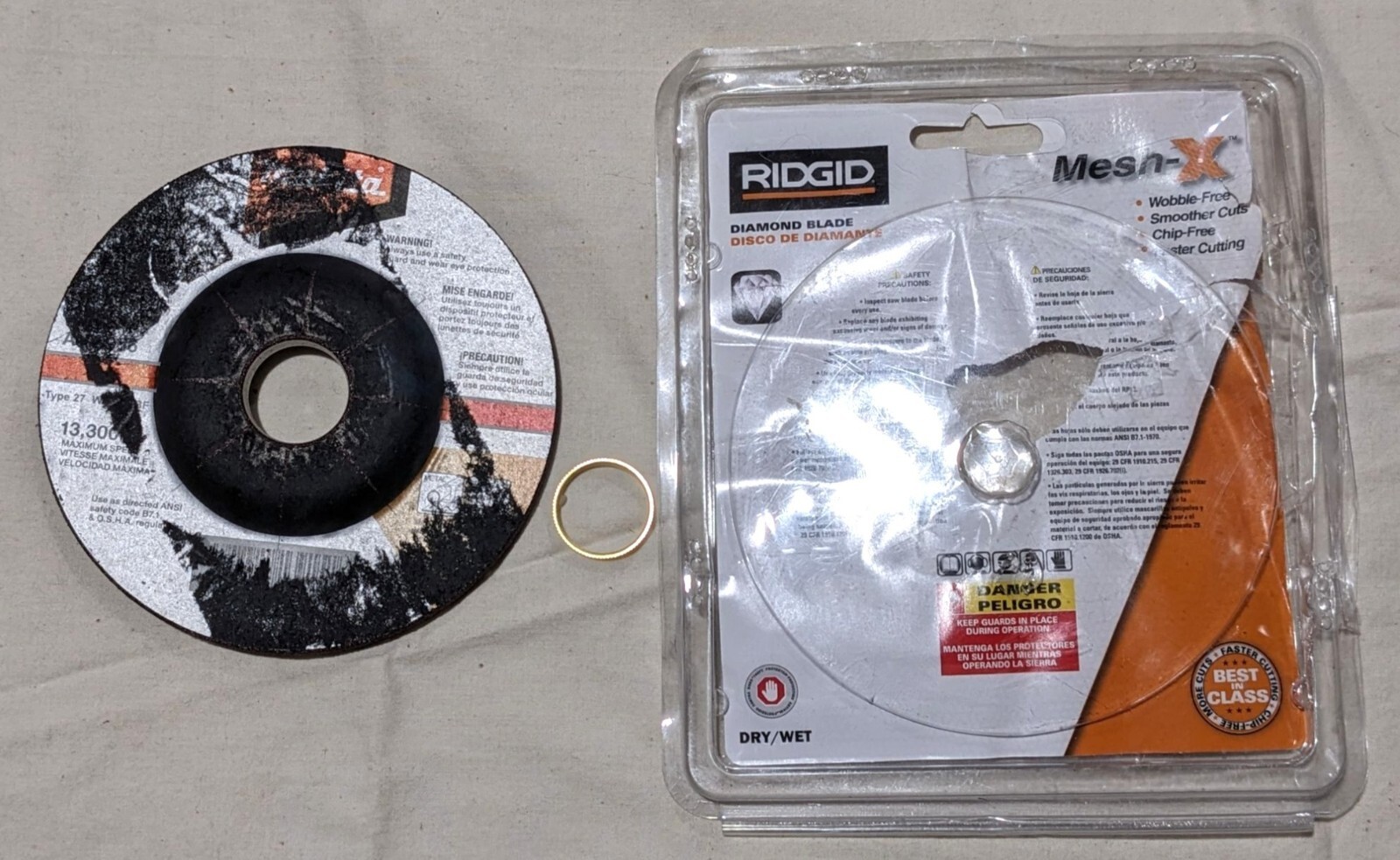 Ridgid 4.5" Diamond Tile Blade Dry/Wet Use HD-CM45P Mesh-X