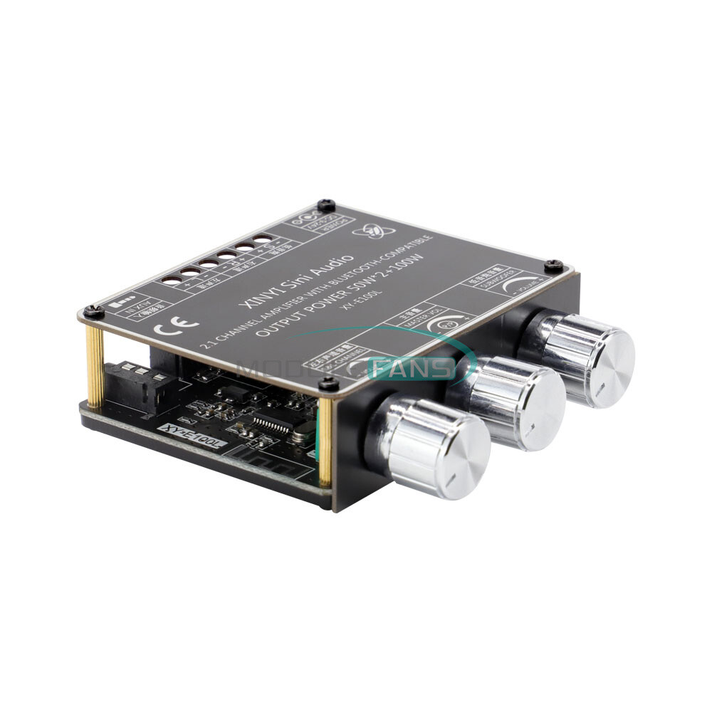 2.1 Channel Bluetooth5.1 Power Audio Stereo Subwoofer Amplifier Board 50W*2+100W