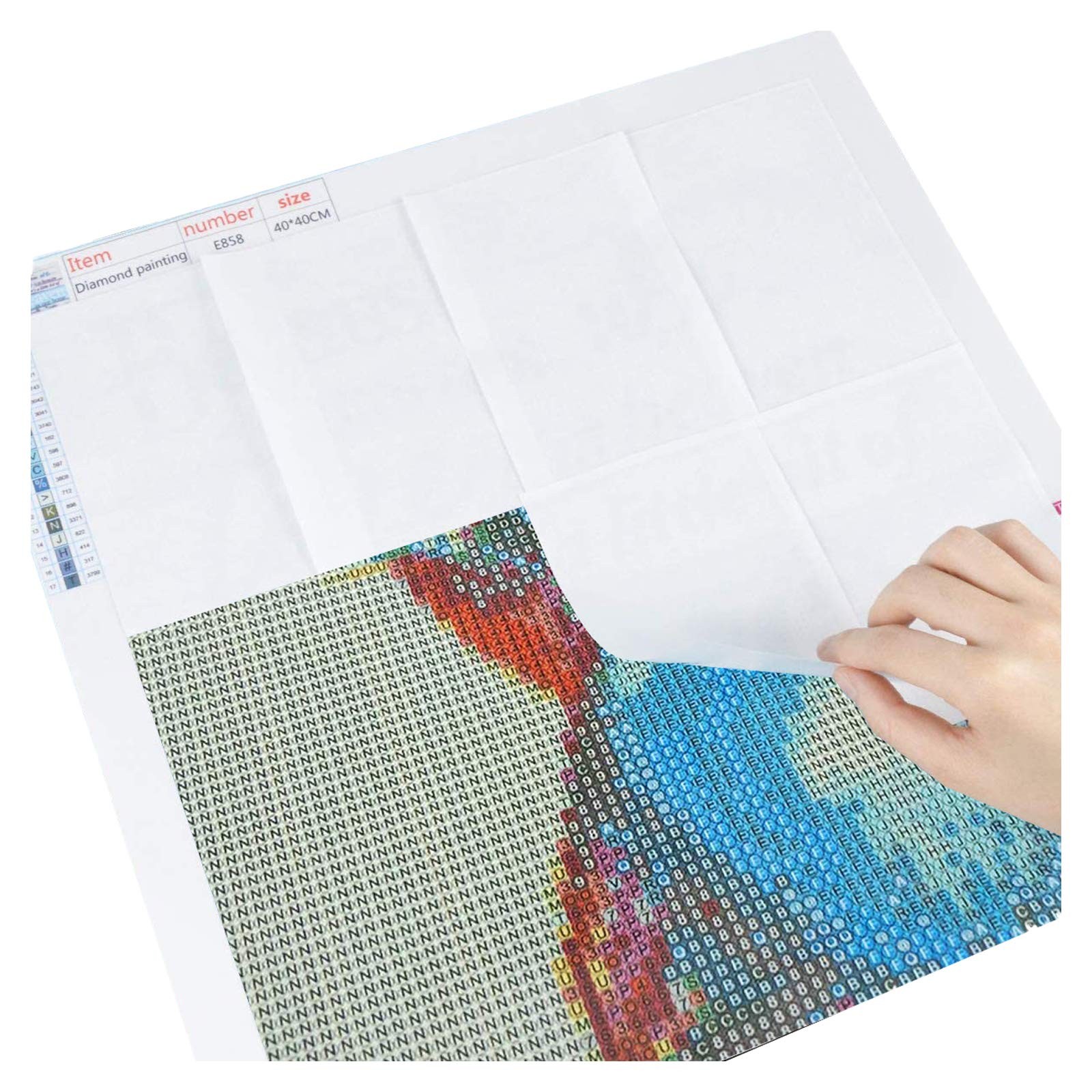 100 Pieces Diamond and Painting Release Paper, 15 X 10 CM White