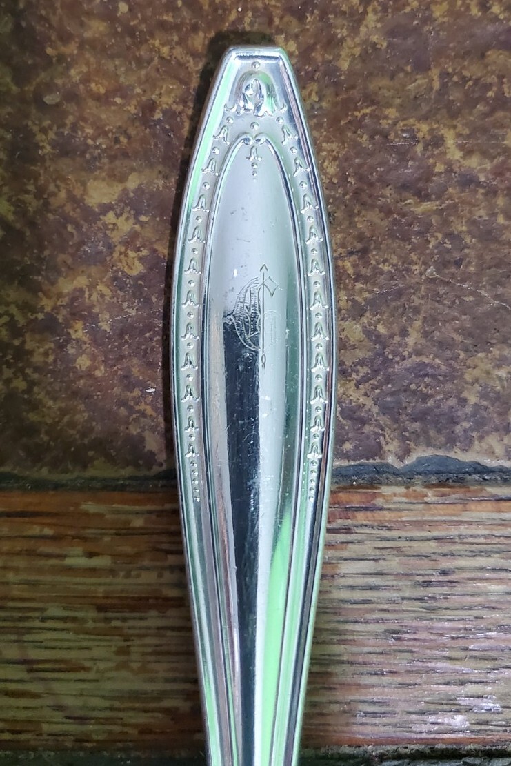 ✔️ANTIQUE c1915 WEBSTER II PATTERN SILVERPLATED CAKE 🥮 OR MEAT🥩 SERVING FORK