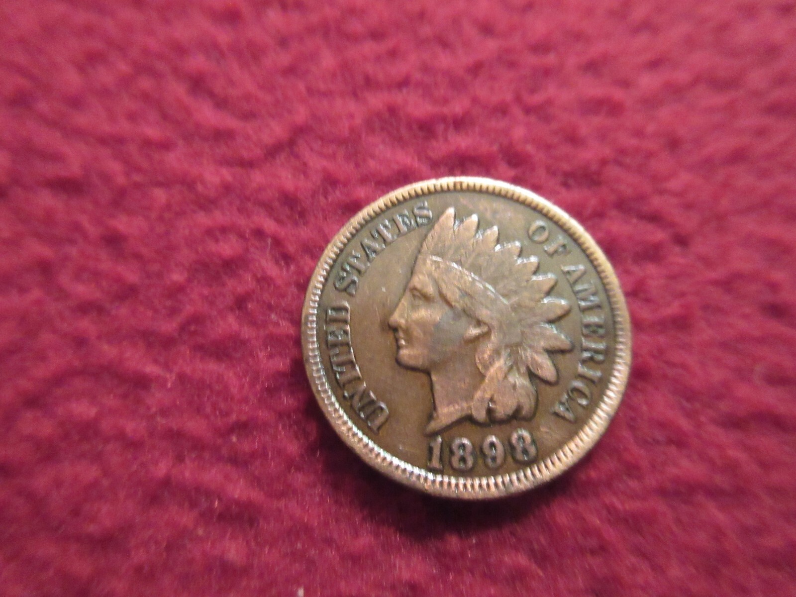 1898  DATED  INDIAN CENT  ORIGINAL