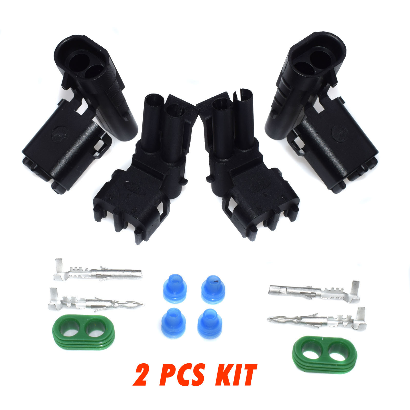 2 Way / Pin Male & Female Sealed Connectors For 12015792, 12010973 Pack of 2