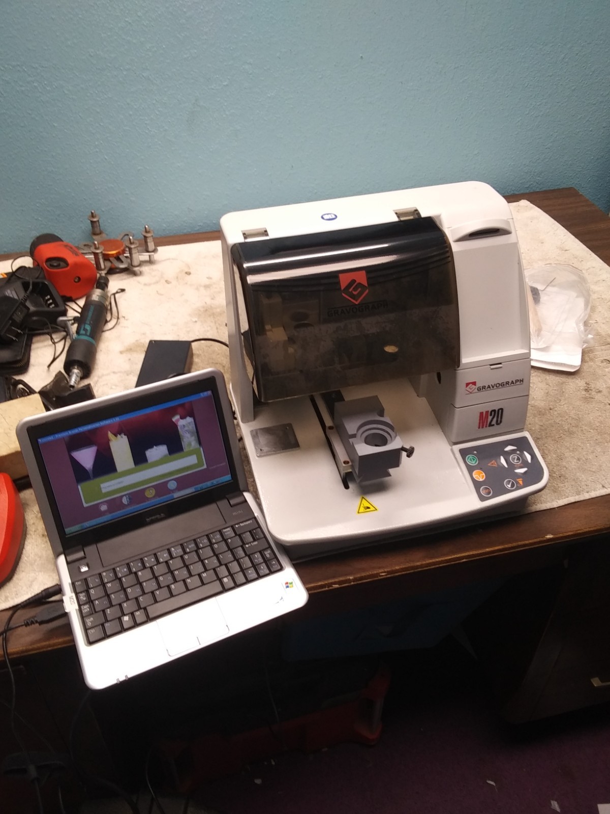 Gravotech M20 Desktop Rotary Engraving Machine Corso FOR PARTS OR REPAIR