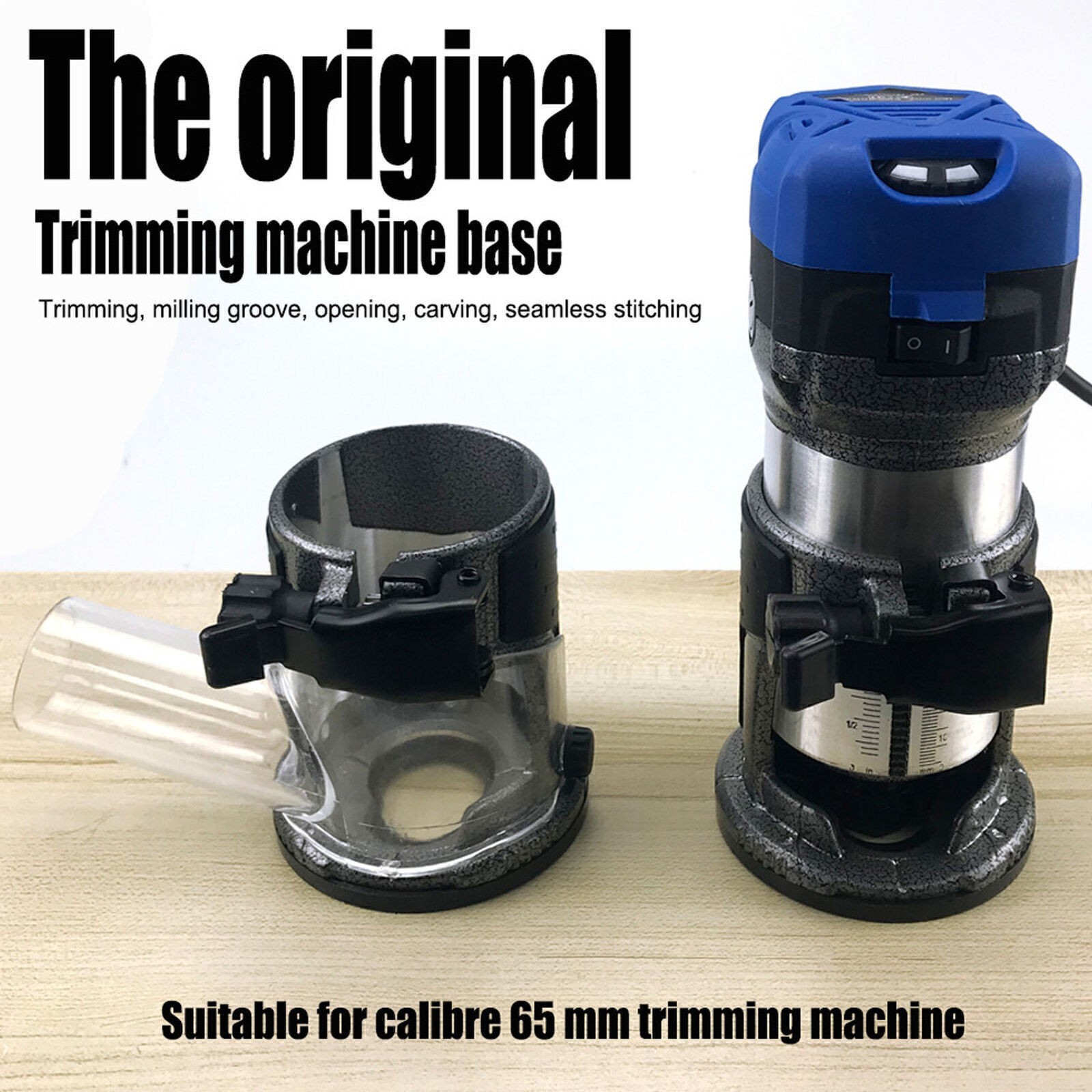 Trimming Machine Base Adjustable Aluminum Alloy Plunge Router Base