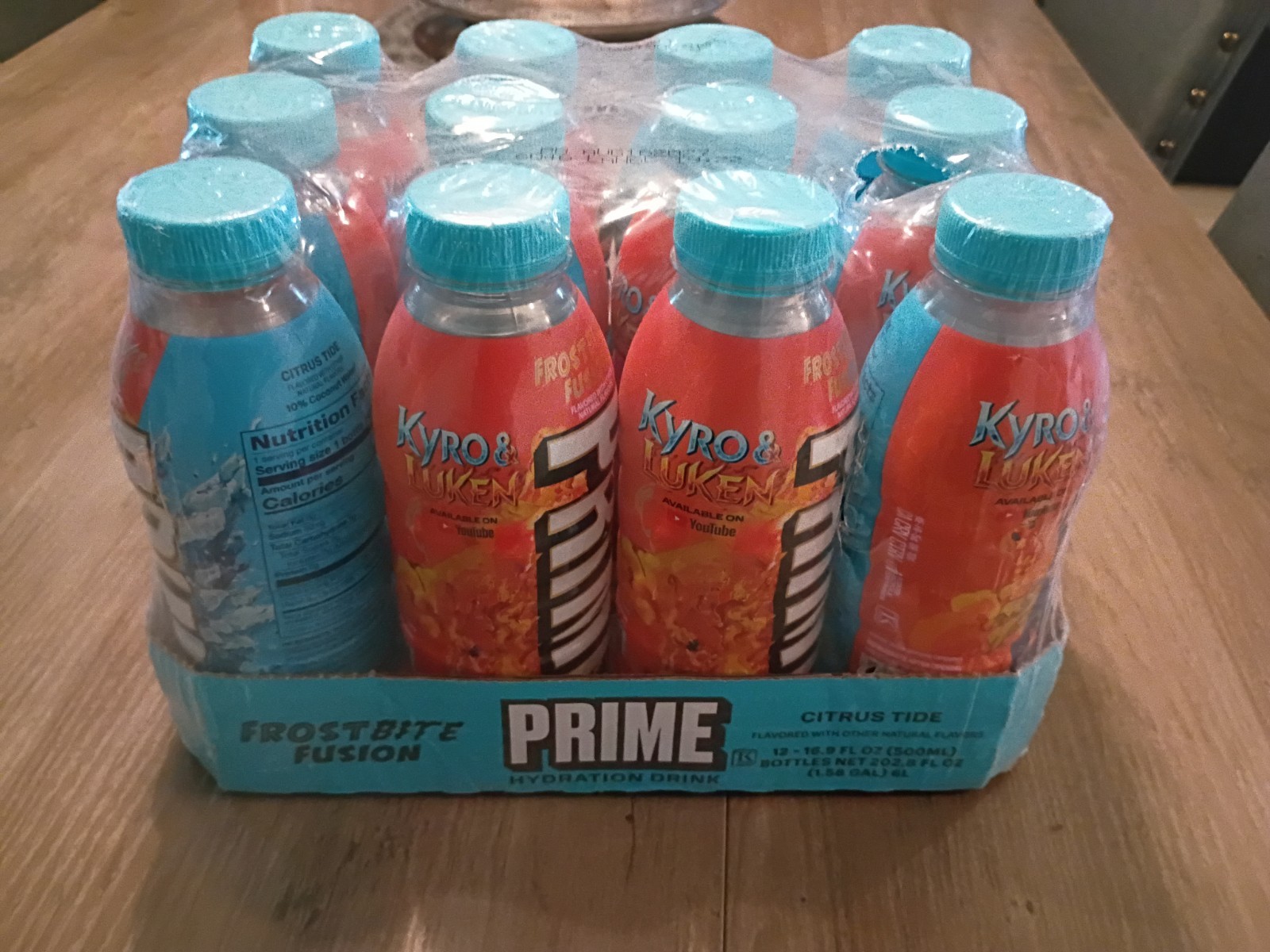12 Pack NEW LIMITED Edition FROSTBITE FUSION PRIME HYDRATION DRINK KYRO & LUKEN