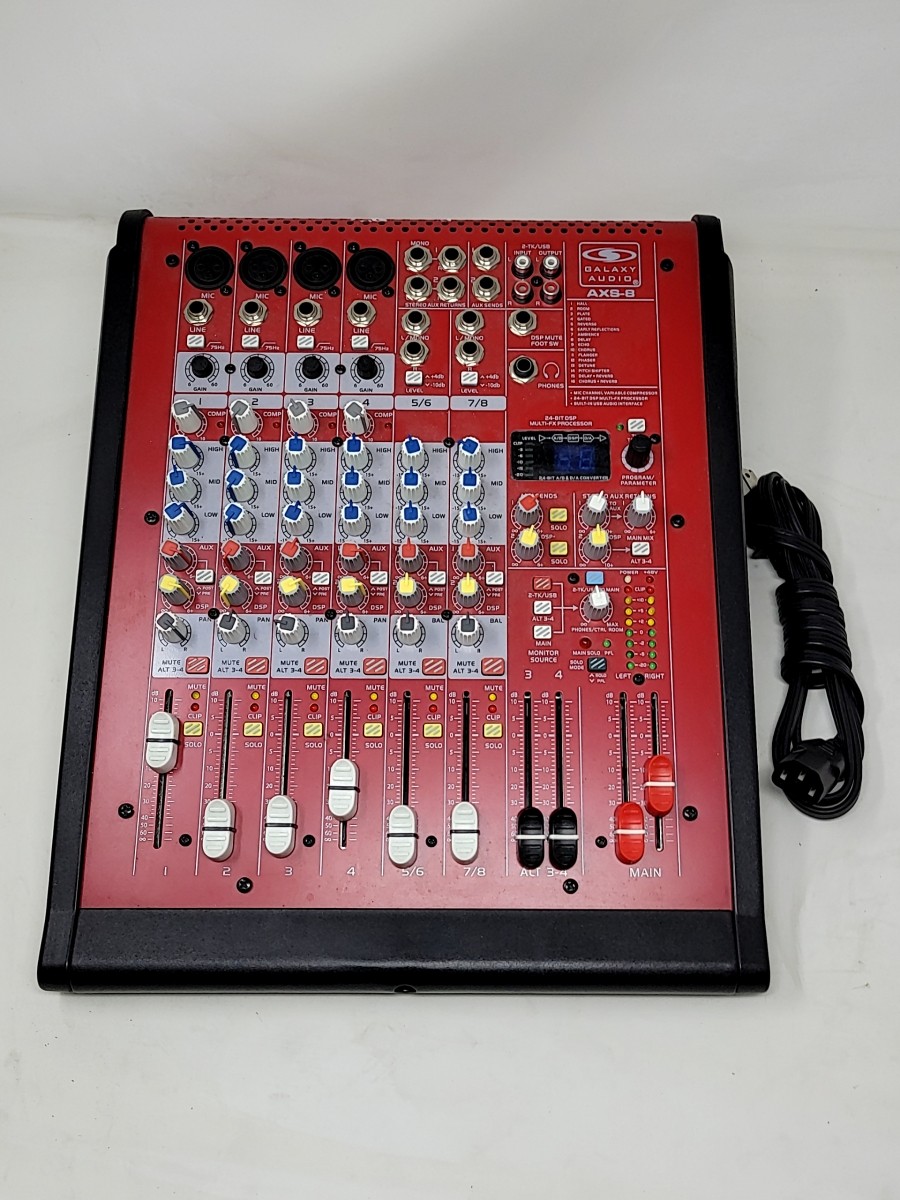 GALAXY AUDIO AXS-8 Channel Mixer SEE NOTES