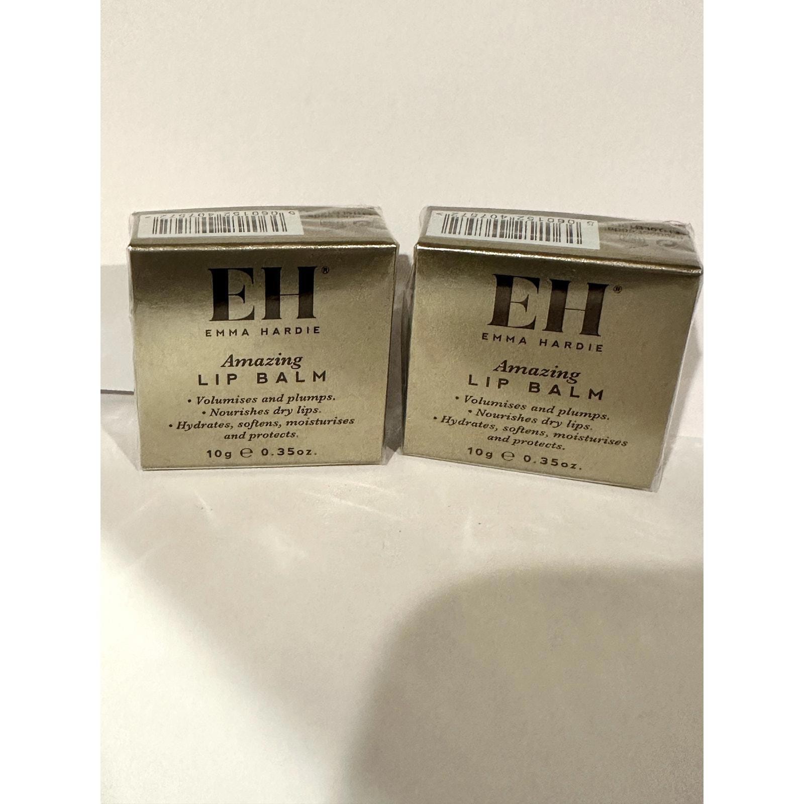 2x Emma Hardie Amazing Lip Balm Volumizes Plumps Hydrates Softens 10g New (Two)