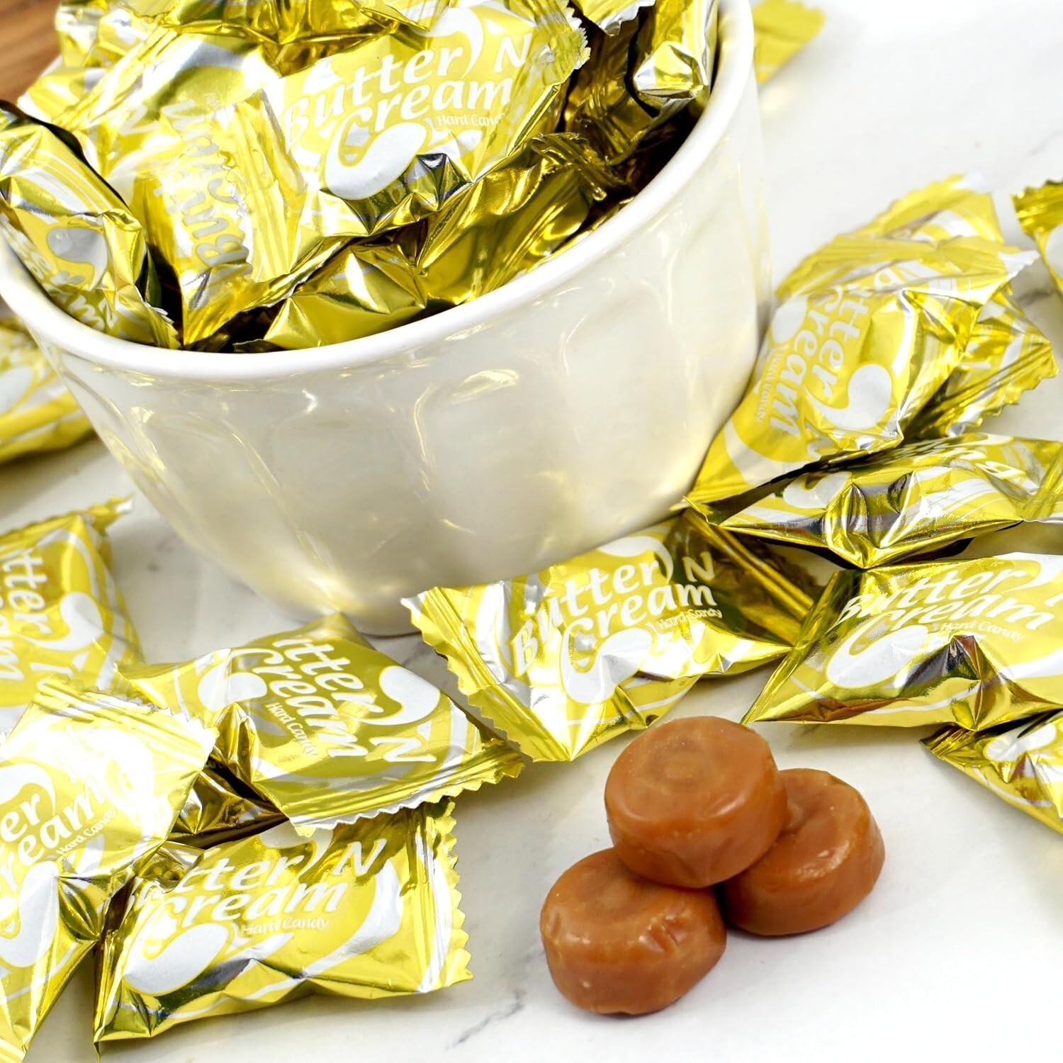 Colombina Butter 'N' Cream Butter Toffee, Old Fashioned Hard Candy (4 Pounds)