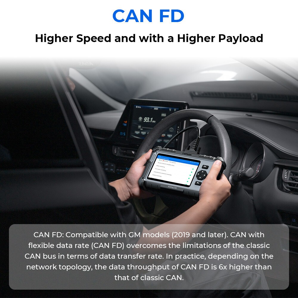 TOPDON AD500 OBD2 Scanner Engine Transmission ABS SRS Diagnostic Code Reader FCA