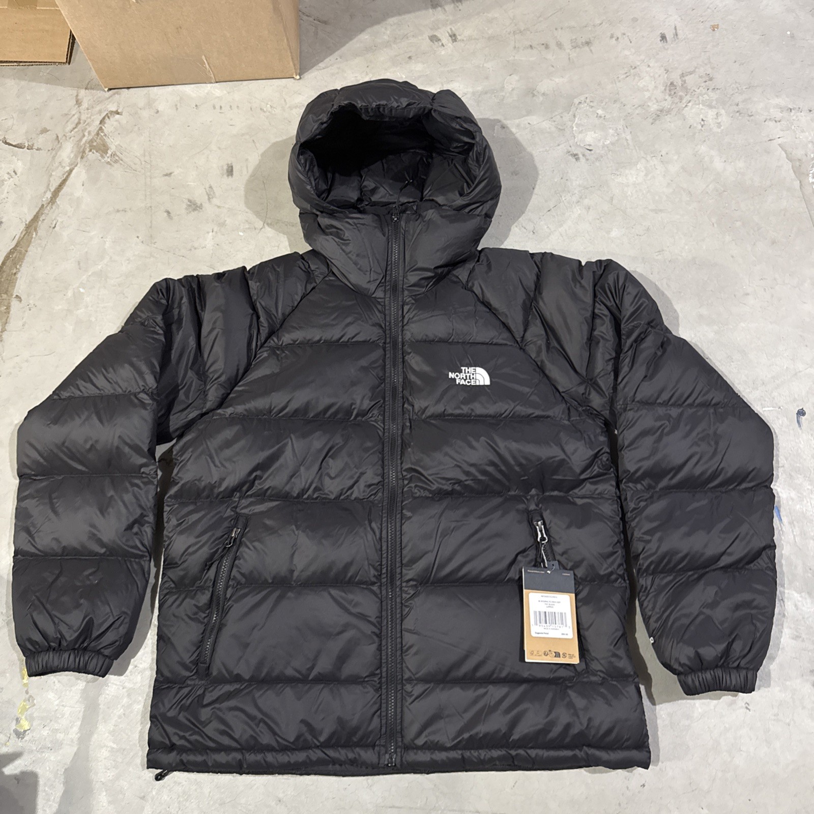 The North Face Men's Hydrenalite DWR Hooded 600 Fill Down Jacket Black Large
