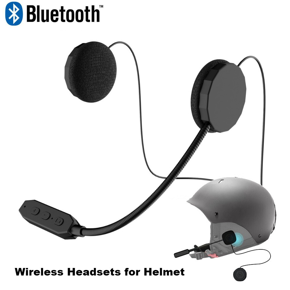 Motorbike Headphones Wireless Bluetooth Motorcycle Helmet Headset Speaker w/ Mic