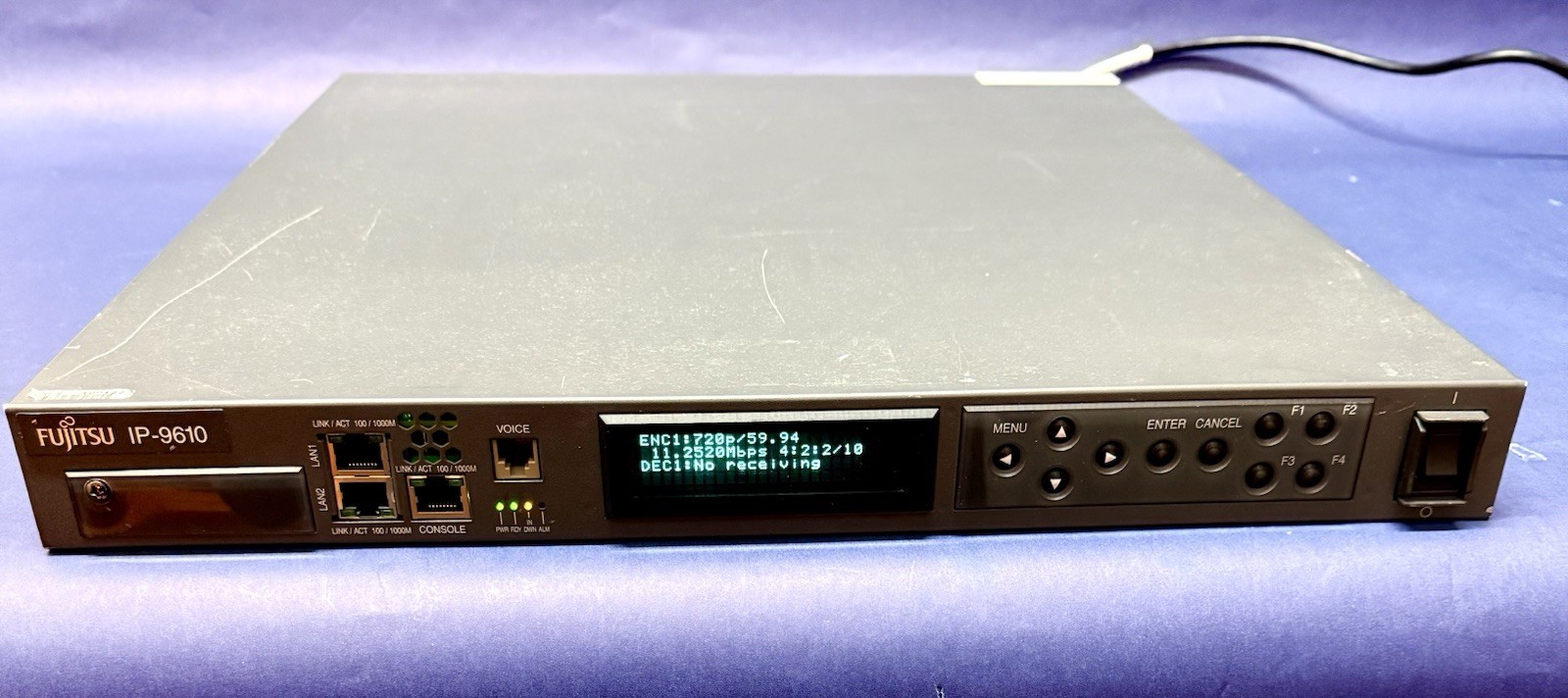 Fujitsu IP-9610 HD/SD Codec Video Encoding H.264 Digital Media Encoder