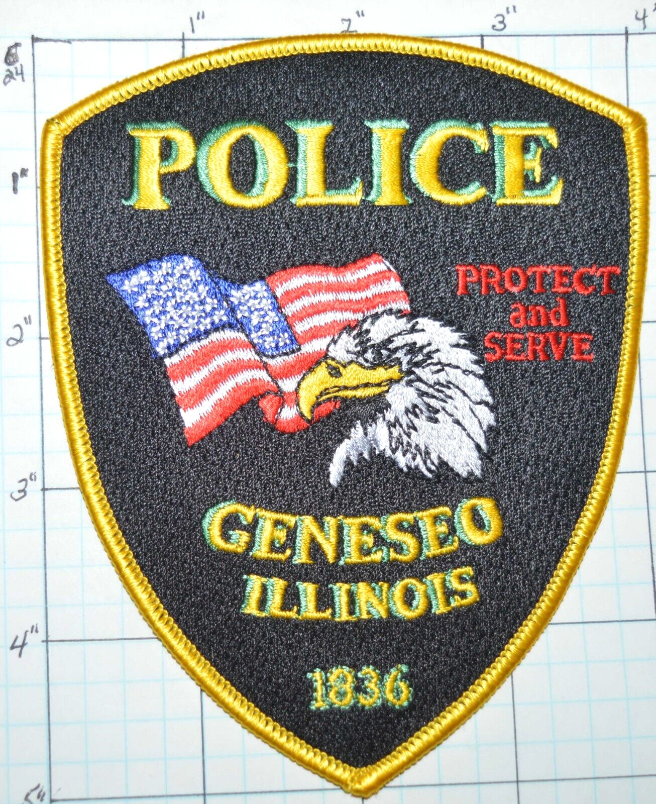 ILLINOIS, GENESEO POLICE DEPT PATCH