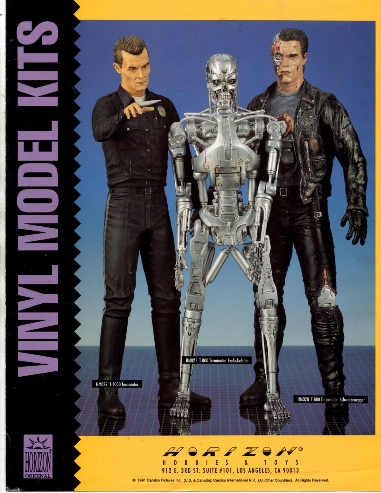 Catalog - Horizon Vinyl Model Kits Sales Brochure Terminator 1993