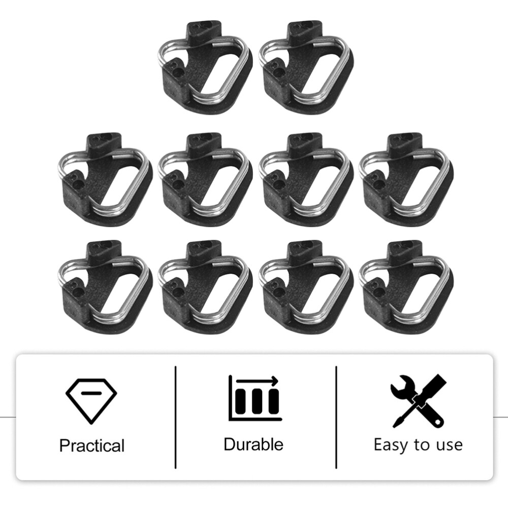 10 Pcs Camera Clip Strap Accessories Triangle Rings Connector Loop Mini