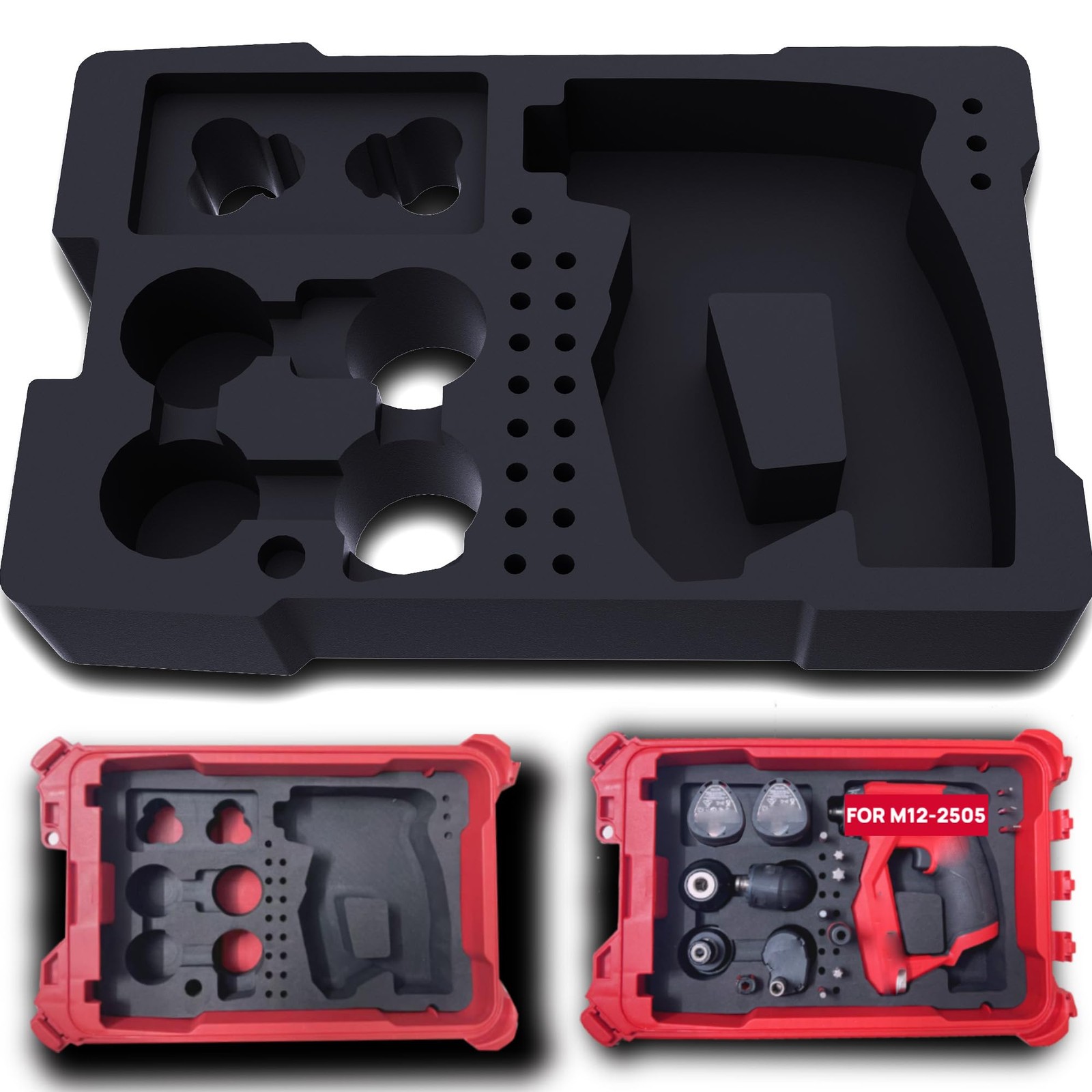 EVA Liner for 48-22-8435 Packout Tool Box: Customizable Foam 2505-22