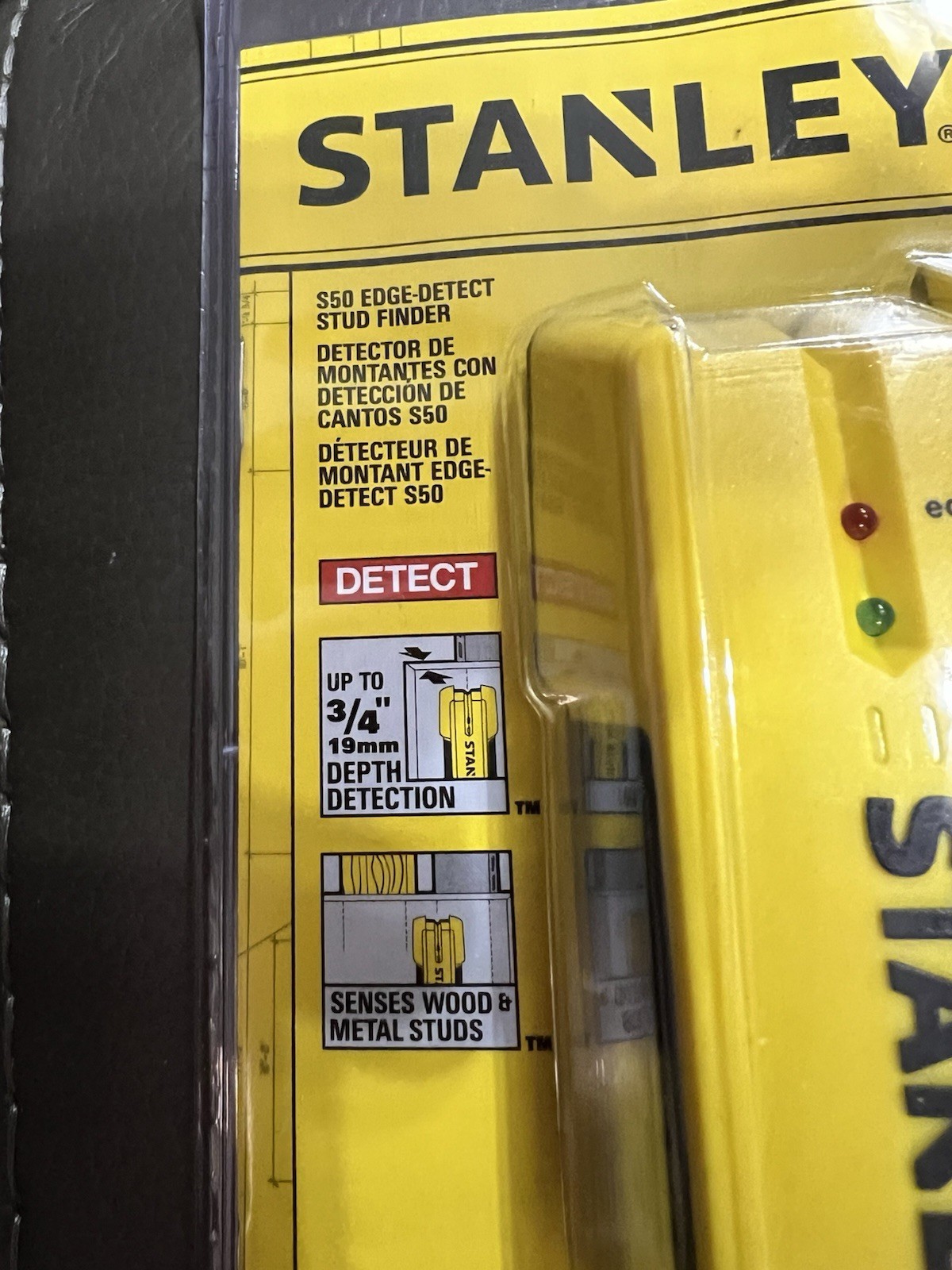 Stanley S50 Edge Detect Stud Finder 77-050