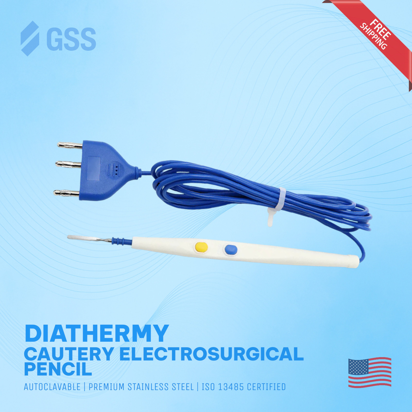 Diathermy ESU Cautery Electrosurgical Pencil w/ Blade Electrode