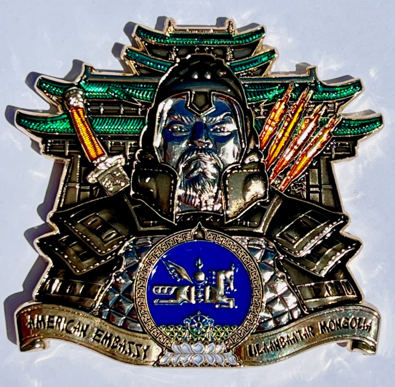 MSG Det Marine Security Guard Detachment Ulaanbaatar, Mongolia Challenge Coin