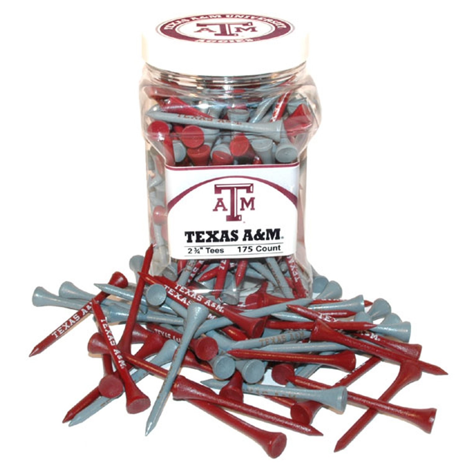 Team Golf Ncaa 2-3/4 Golf Tees 175 Pack Regulation Size Multi Team Colors 23451