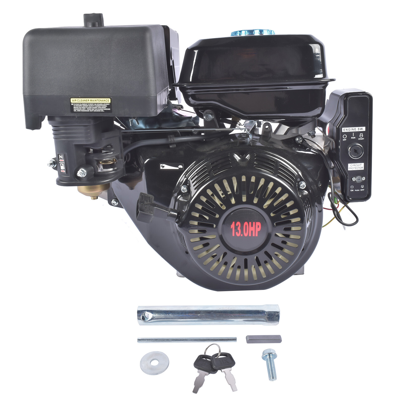 4 Stroke 15HP/13HP OHV Horizontal Shaft Gas Engine Recoil/Electric For Go Kart
