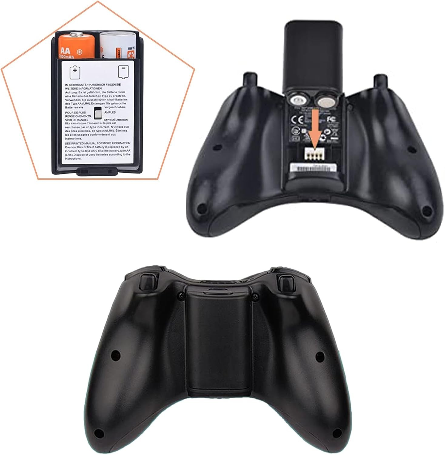 Secure Your Gaming: 2 Pcs Durable Battery Pack Covers for Xbox 360 Controllers
