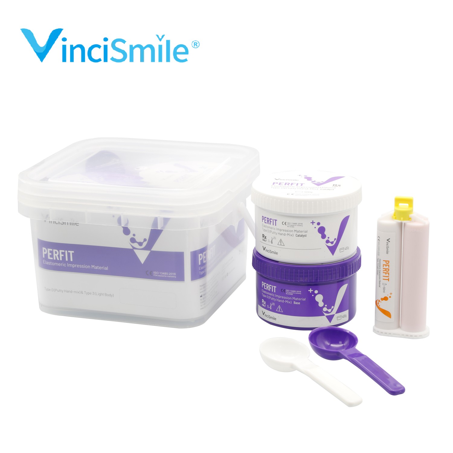 PERFIT Dental VPS PVS Impression Material Putty + Light Body Fast / Normal Set