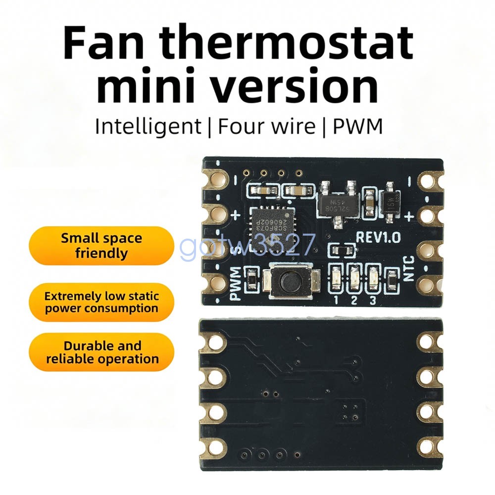 DC 5-15V Mini 4-Wire PWM Fan Speed Controller for 5V/12V PWM Cooling Fan