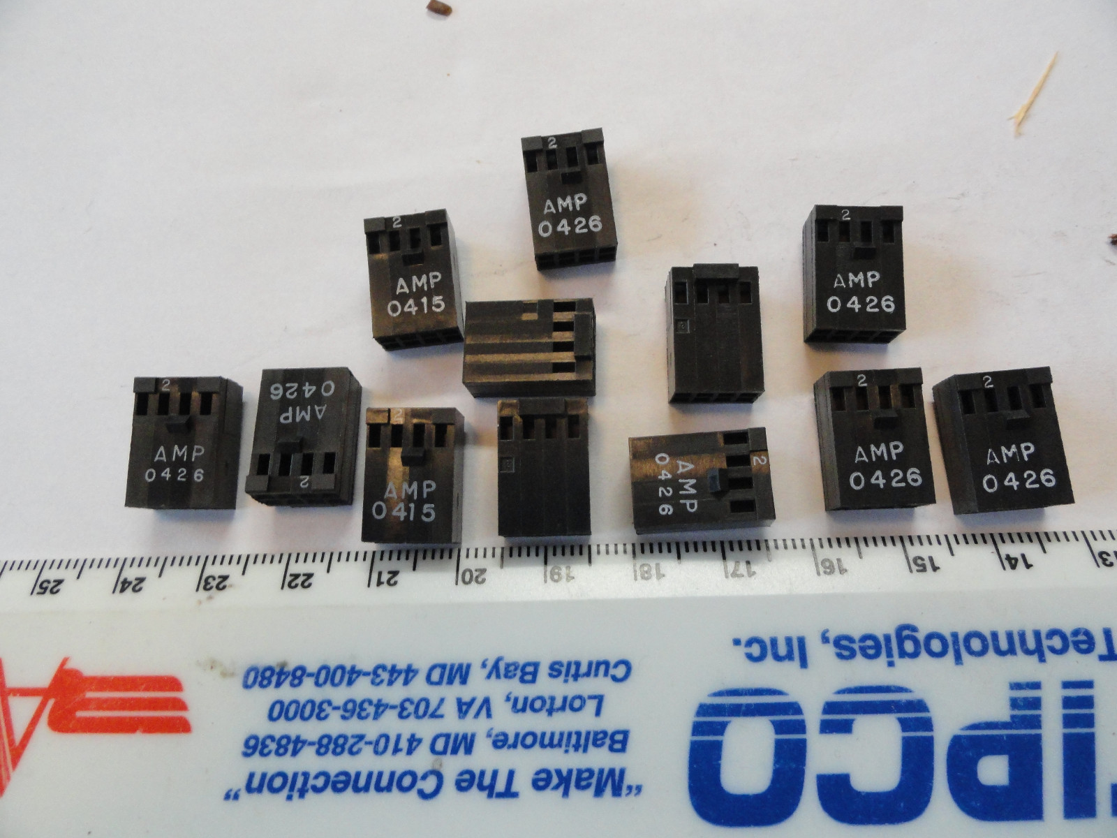 Qty (10) Tyco 8 Position 87631-4 Female Connector Housings