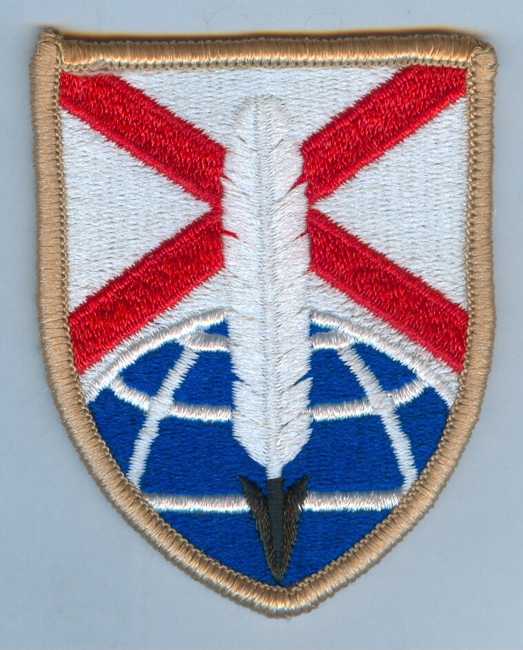NEW ISSUE SSI: 279th SUSTAINMENT COMMAND - WHITE QUILL / FEATHER VARIATION ... X