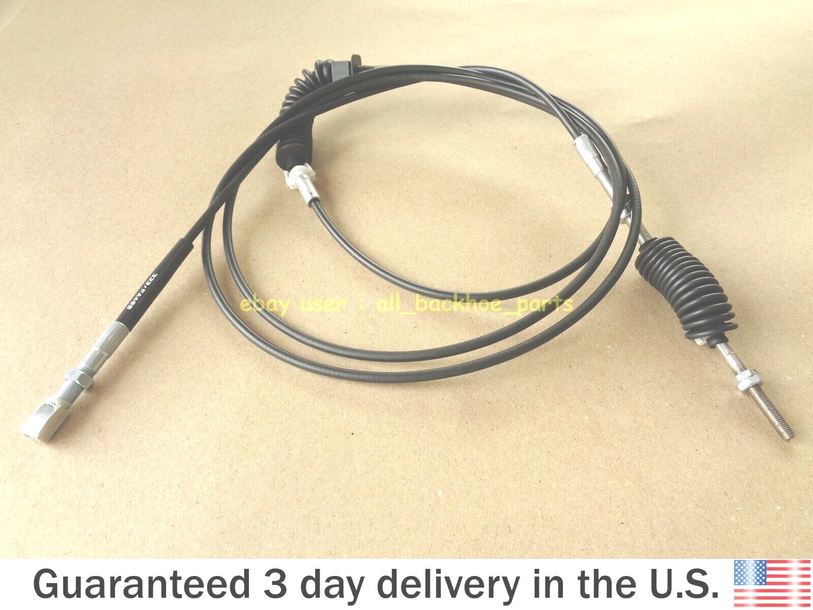 JCB BACKHOE - THROTTLE CONTROL CABLE ASSEMBLY (PART NO. 333/F4489 910/60176)