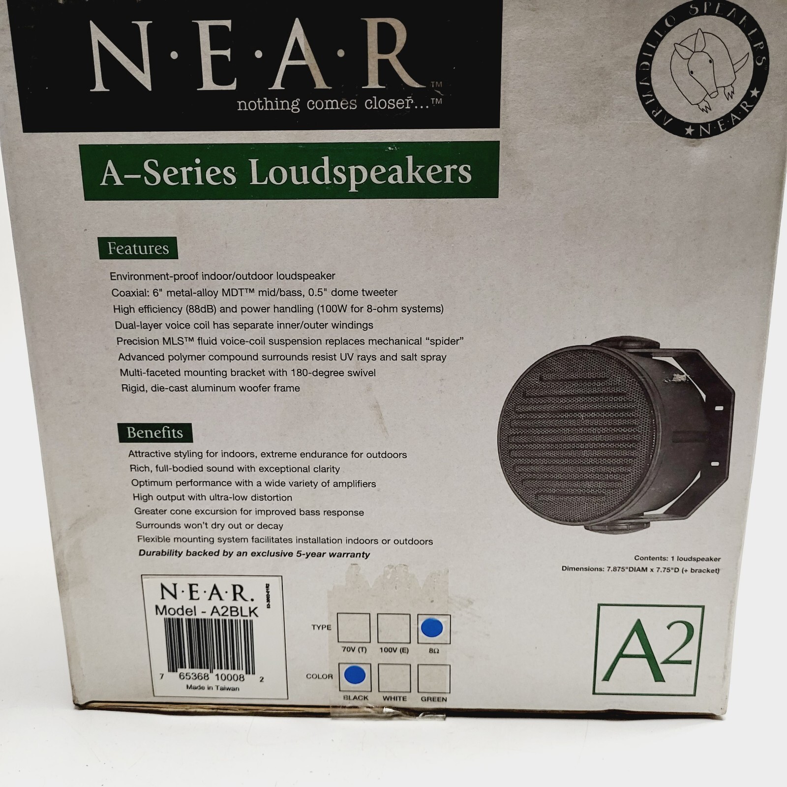 FACTORY SEALED Bogan - N. E. A. R. A2 A2BLK All-Environment Loudspeaker Black
