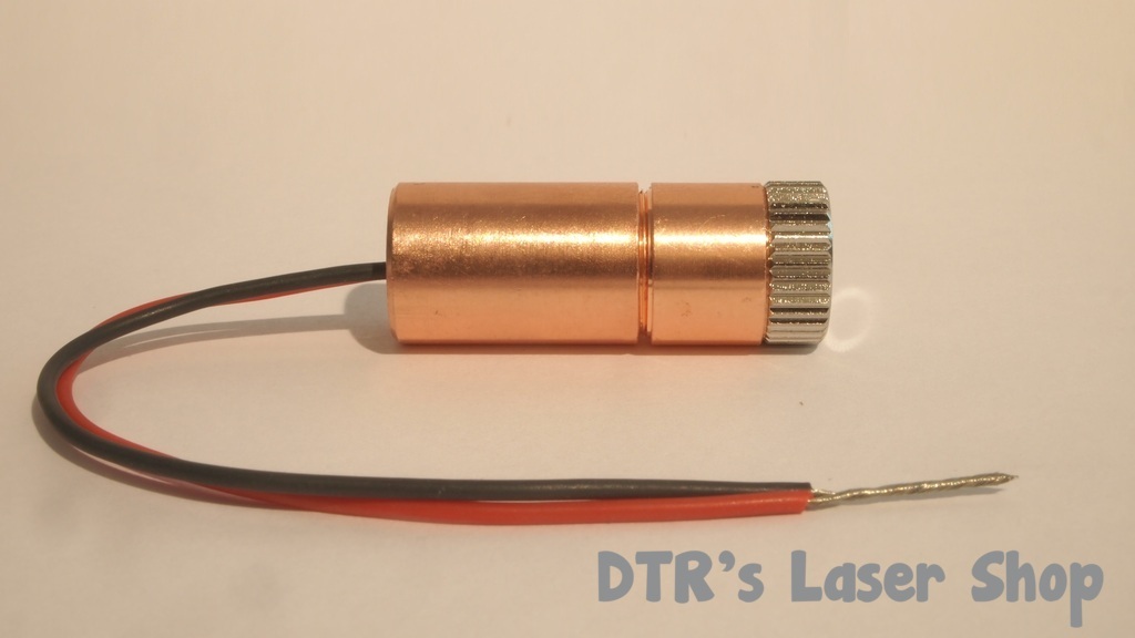 4W NUBM07 465nm Laser Diode In Copper Module W/Leads & Three Element Glass Lens