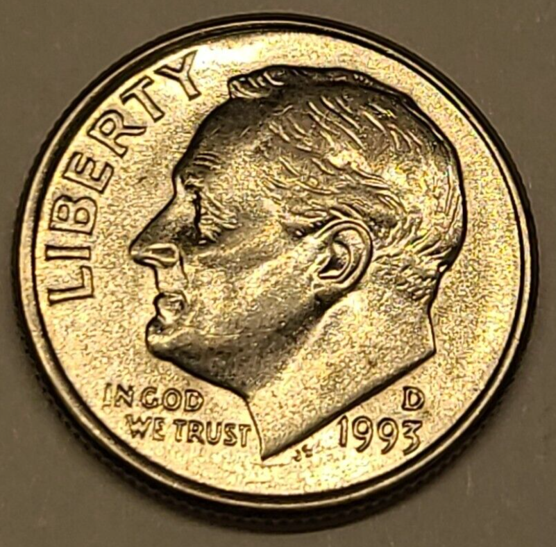 1993 P D Roosevelt Dime Clad ** ON HAND **