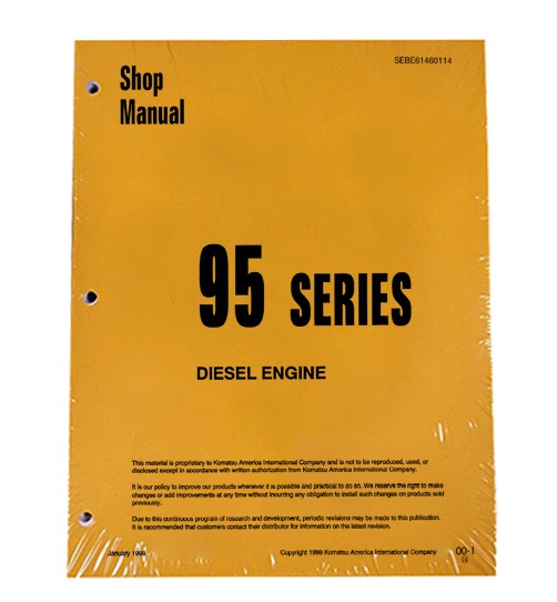 Komatsu Diesel Engines 95 Series Shop Service Repair Manual  - # sebe61460114