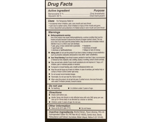 Doc Johnson GoodHead - 0.3 oz Deep Throat Spray To-Go - Mango