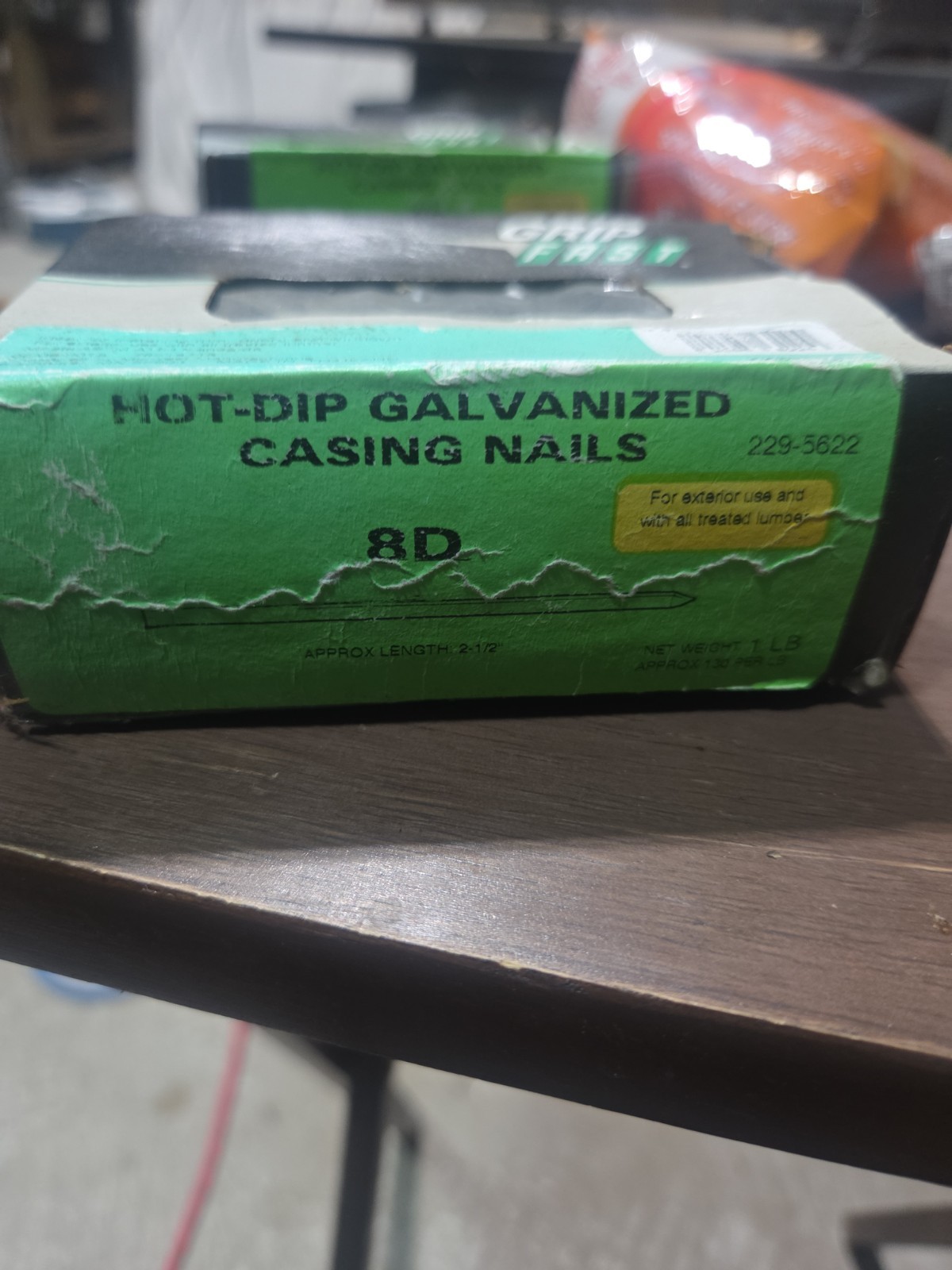 1 Lb. Grip Fast Hot-Dip Galvanized Nails 8D 2 1/2"