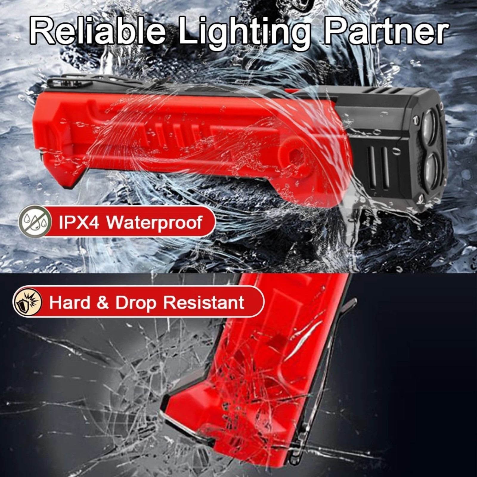 Rechargeable Magnetic LED Work Light 600LM Waterproof Flashlight Lamp Tool
