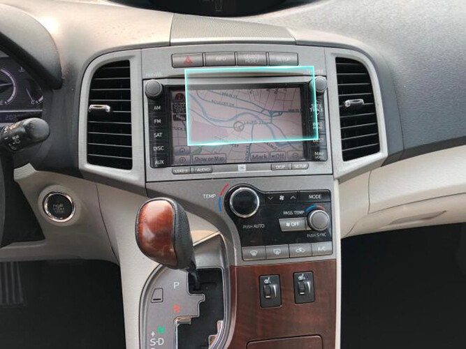 Crystal Clear Screen Protector for 2011 Toyota Venza Vehicle Navigation
