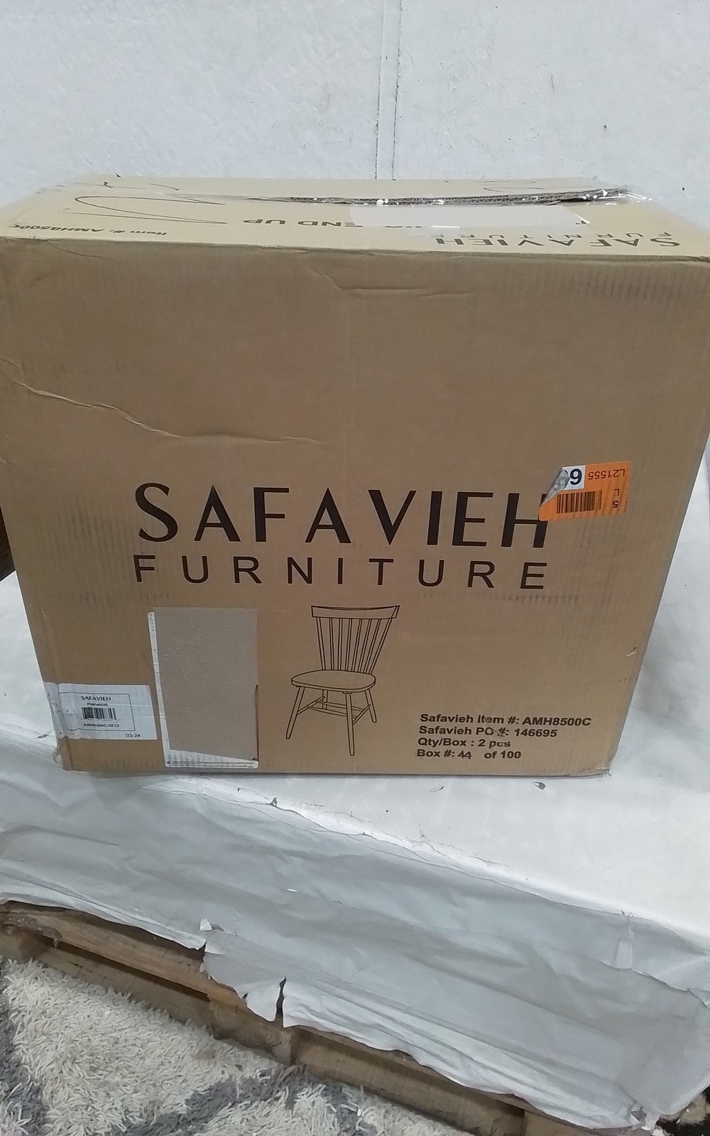 Safavieh PARKER SPINDEL SIDE CHAIR, Reduced Price 2172771808 AMH8500C