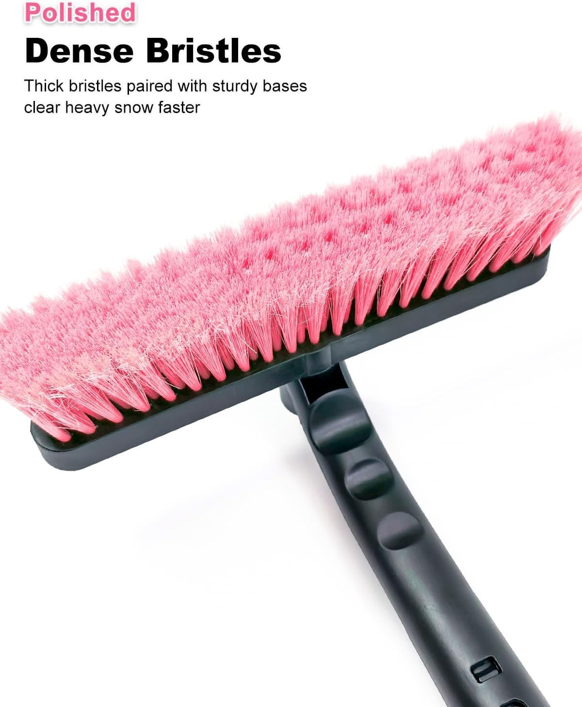 33 Inch Snow Brush and Ice Scraper for Car Windshield, Extendable Snow Scrape...