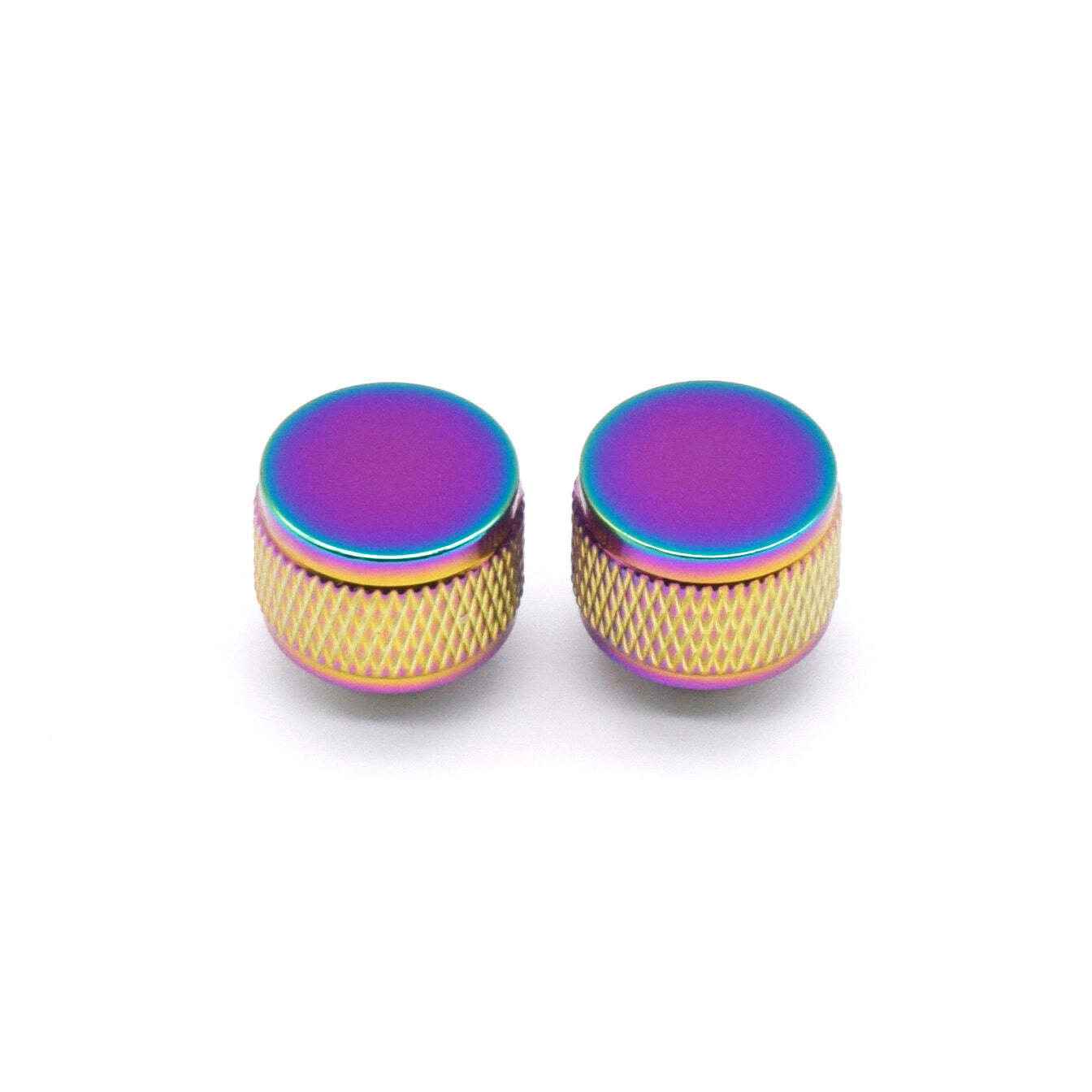 KD By AxLabs Threaded Strap Buttons (2) - Gretsch Style - Burnt Chrome