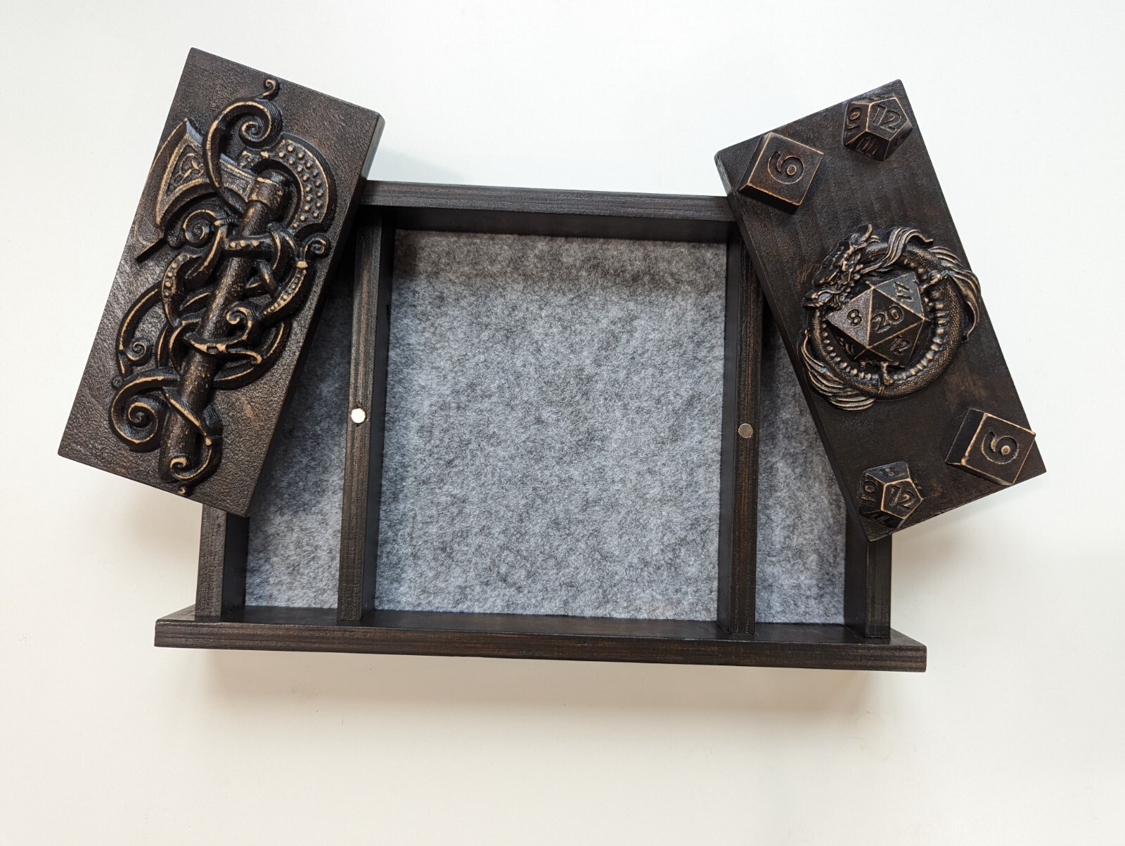 Dice tray Dice holder | Many felt colors | Dice box | Perfect Gift for D&D Fans