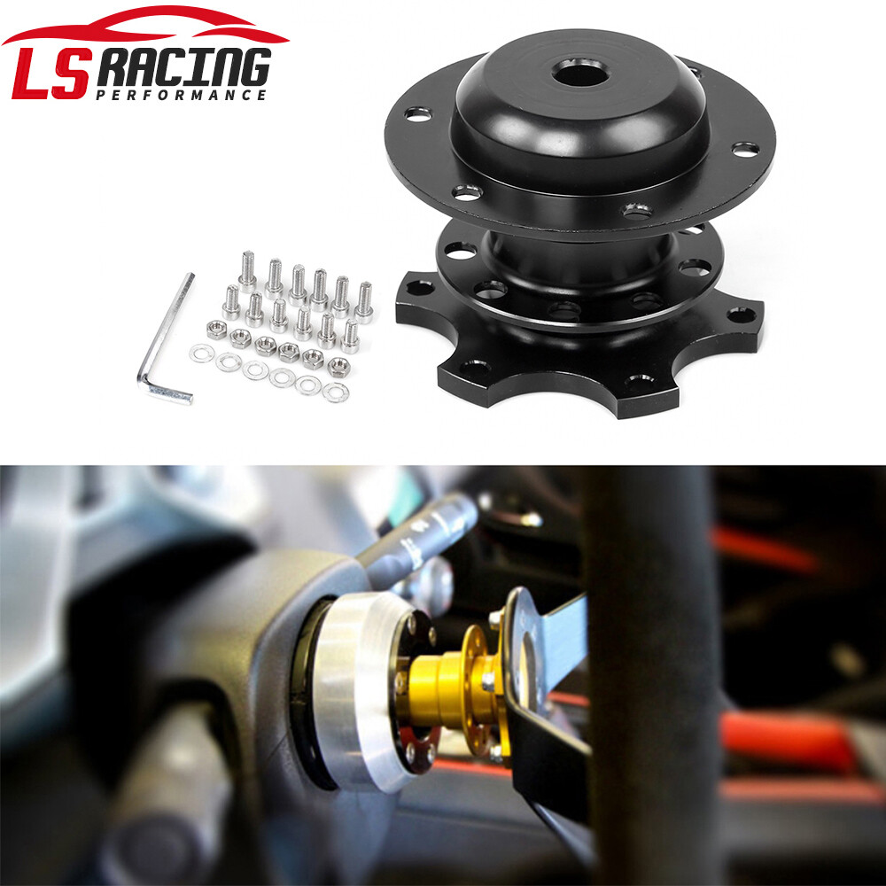 Steering Wheel Quick Release Aluminum 6 Hole Car Snap Off Hub Adapter Boss Kit