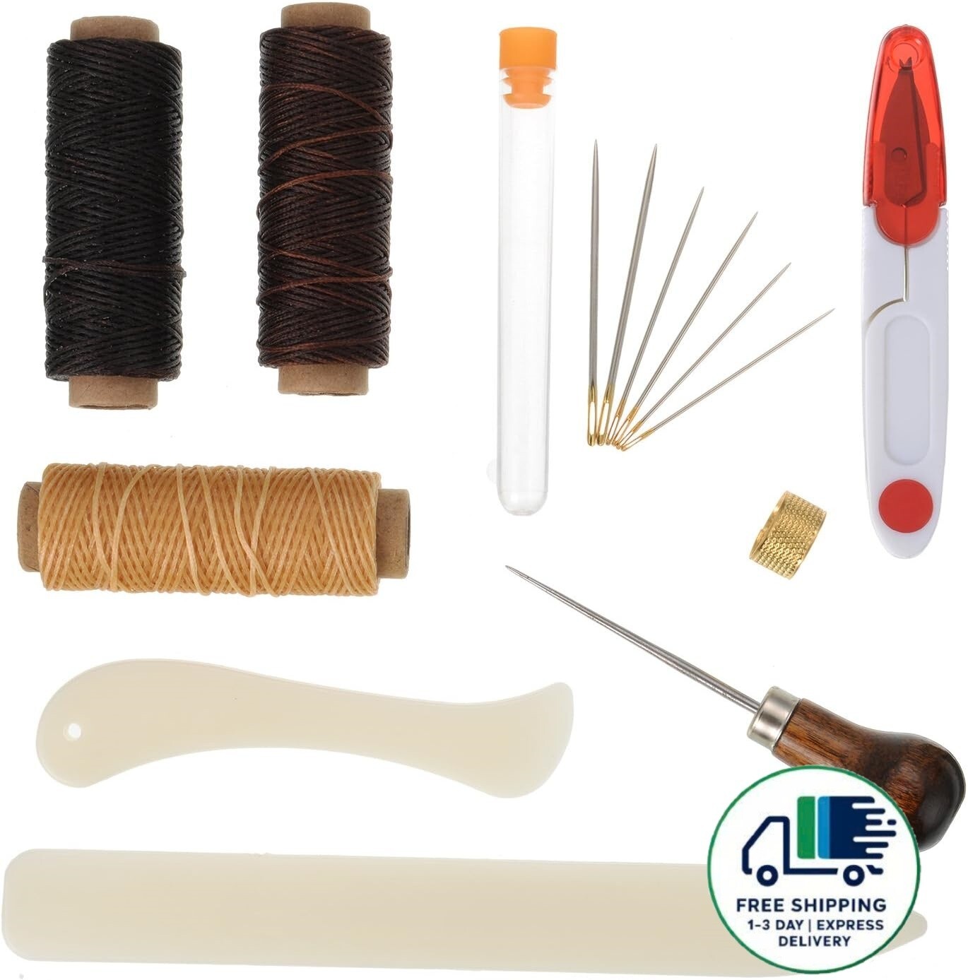 Kit de encuadernación de 15 piezas, herramientas de inicio, plegadora de hueso