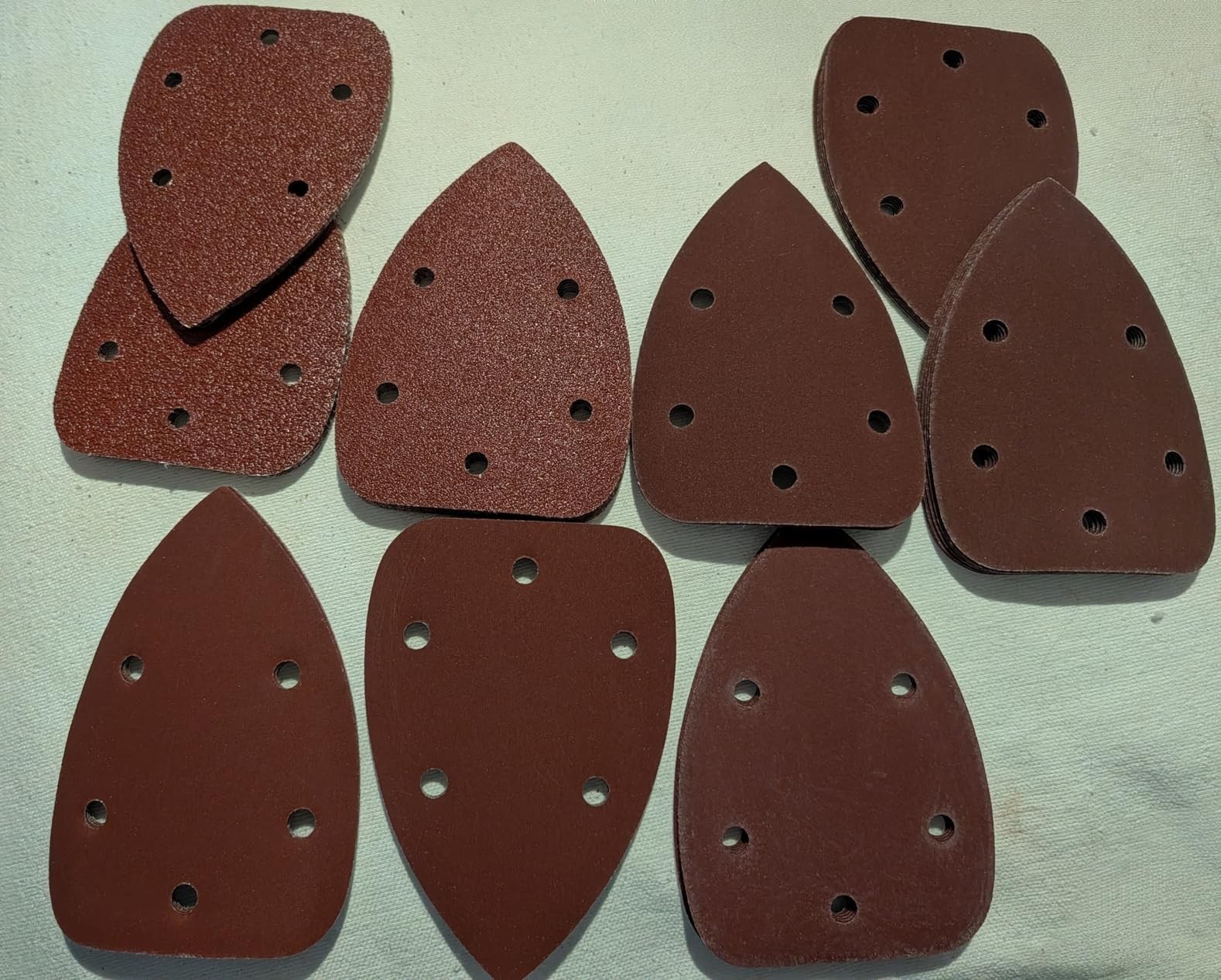 Mouse Detail Sander Sandpaper 55PCS 40-800 Grit Triangle Sanding Pads Set New US